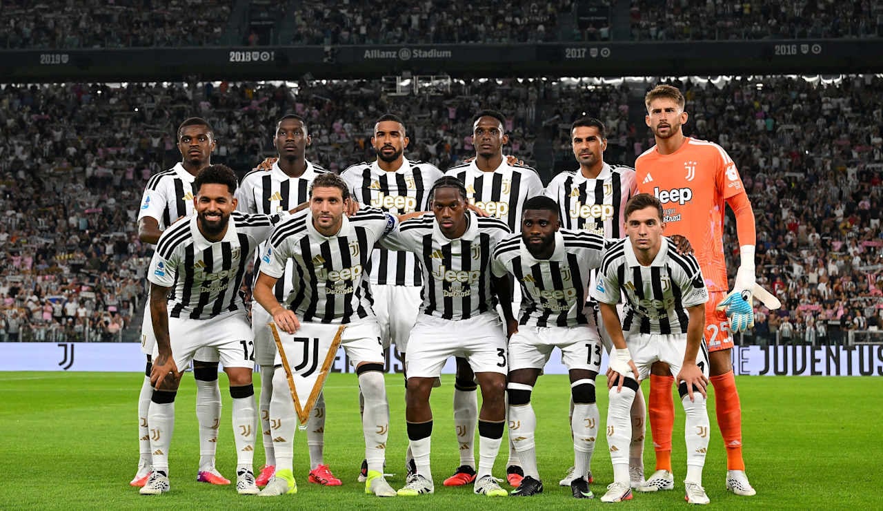 El equipo titular de la Juventus un partido de la Serie A 2026-2027.