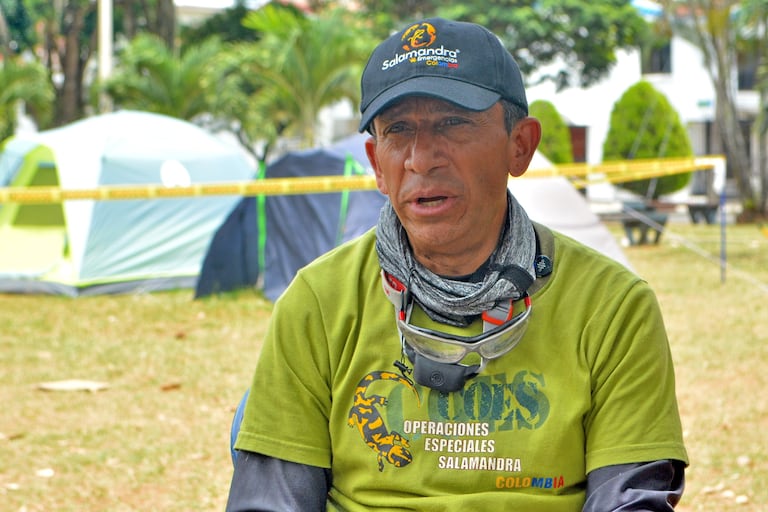 Laureano Quintero, director científico de la Fundación Salamandra, especializada en la atención de desastres.