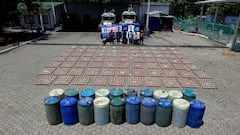 Los tres capturados fueron puestos a disposición de las autoridades competentes.