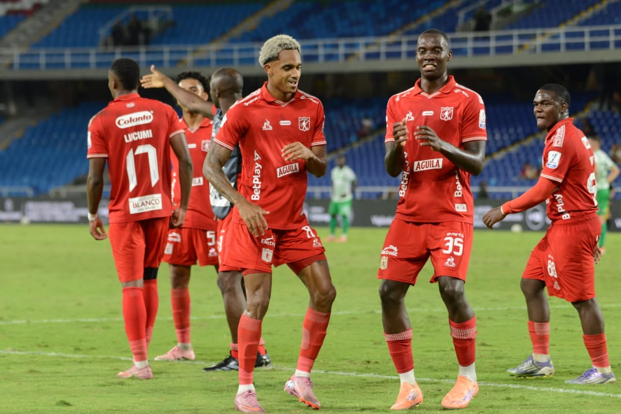 Momentos del encuentro por la fecha 6 del Grupo A de los cuadrangulares semifinales del segundo semestre de la Liga Colombiana 2025, entre América de Cali y Atlético Nacional.