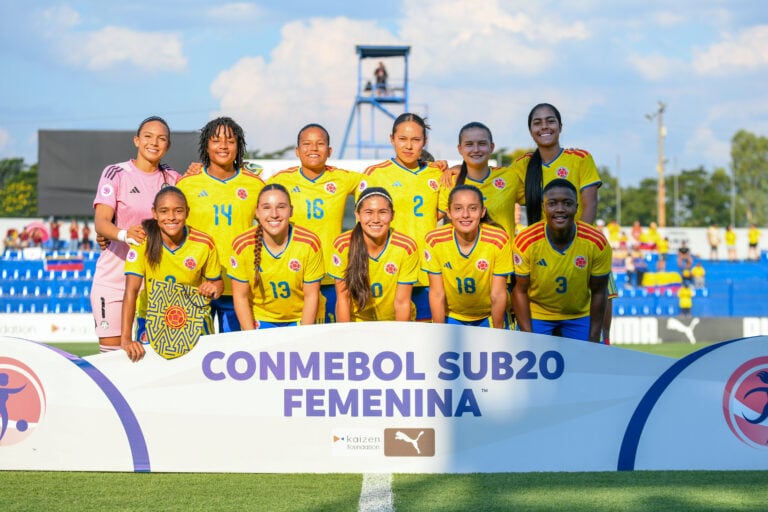 Imagen del partido entre Colombia y Venezuela por la fecha 3 del Grupo A del Sudamericano Femenino Sub-20 2026.