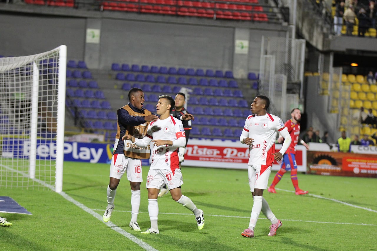 Imagen del encuentro entre Deportivo Pasto y América de Cali por el segundo semestre de la Liga colombiana.