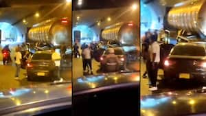 Este fue el accidente que se presentó al interior de uno de los túneles.