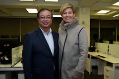 Veronica Alcocer y Gustavo Petro
