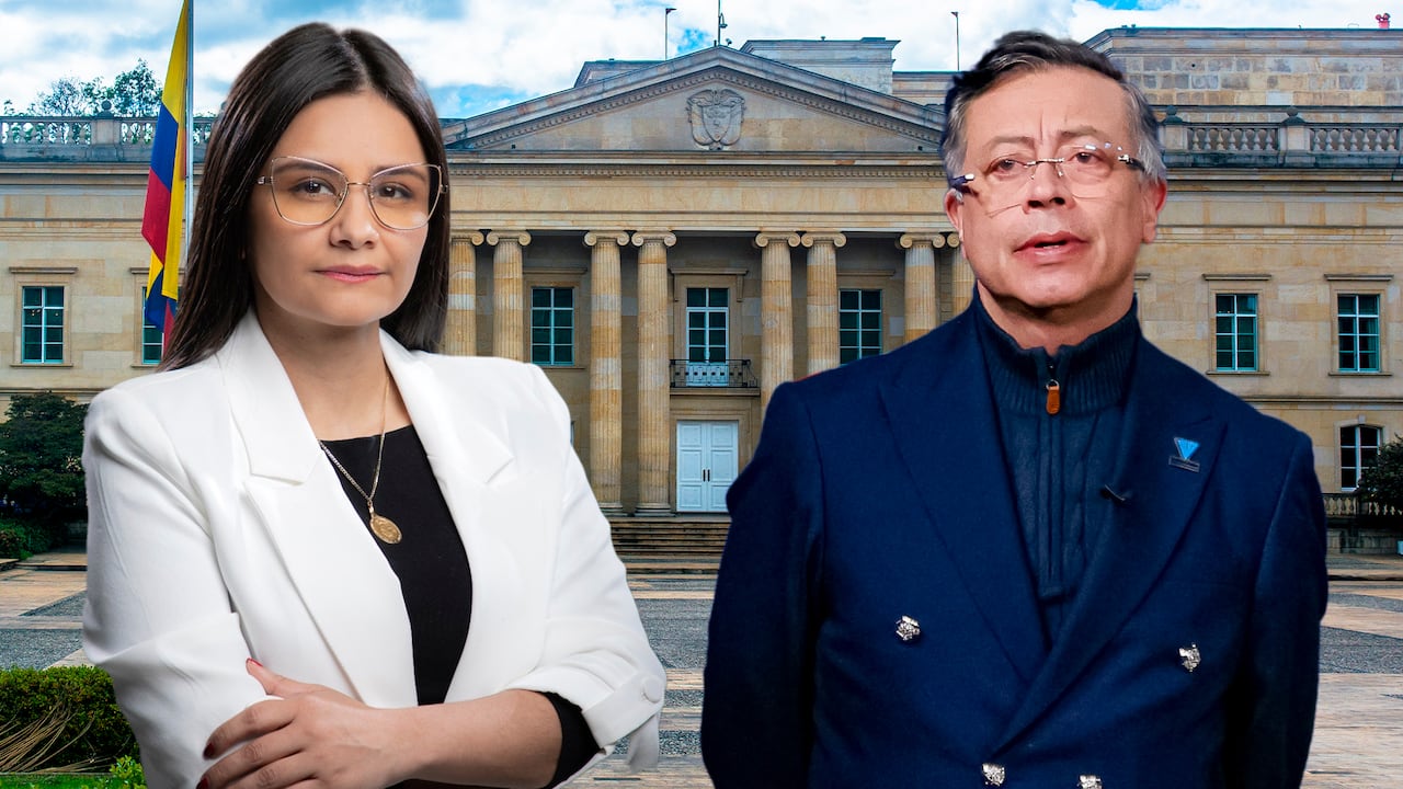 Angie Rodríguez y Gustavo Petro Casa de Nariño