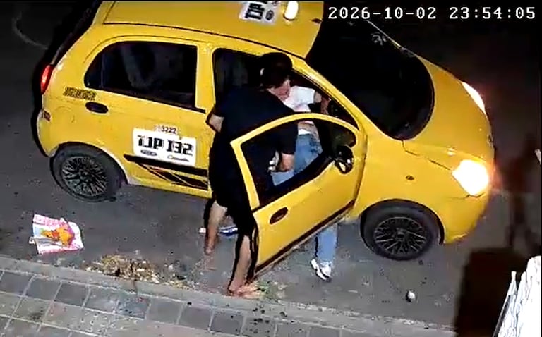 La fuerte agresión quedó registrada en video.