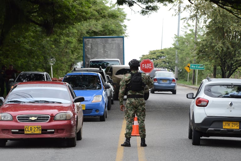 Cali: Despliegue de seguridad en los departamentos del Cauca y Valle para las elecciones del próximo domingo. foto José L Guzmán oct 27-23. EL País