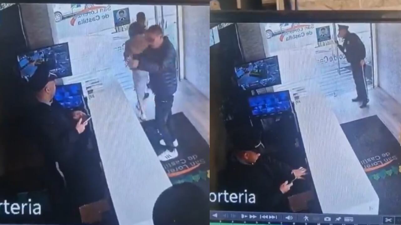 El sujeto, al parecer residente del edificio, intimidó a los vigilantes con una pistola.