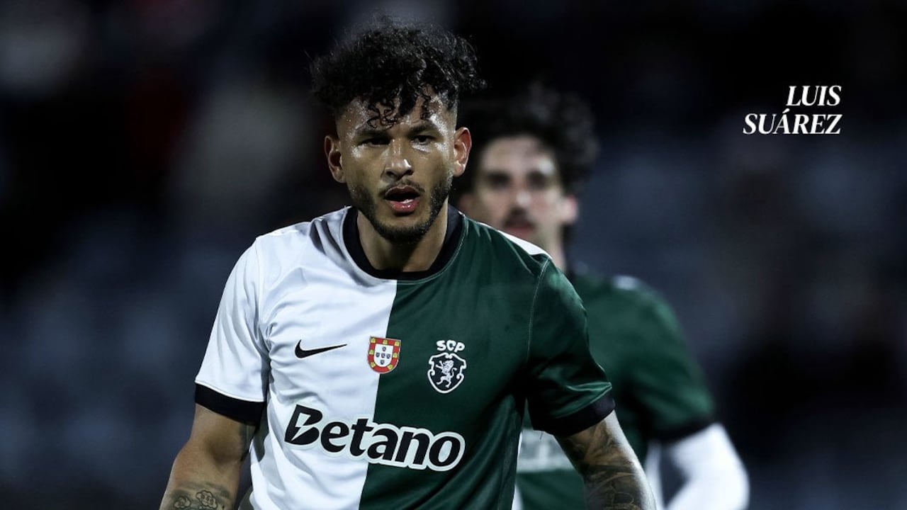 Luis Javier Suárez durante el partido del Sporting de Lisboa contra Santa Clara.