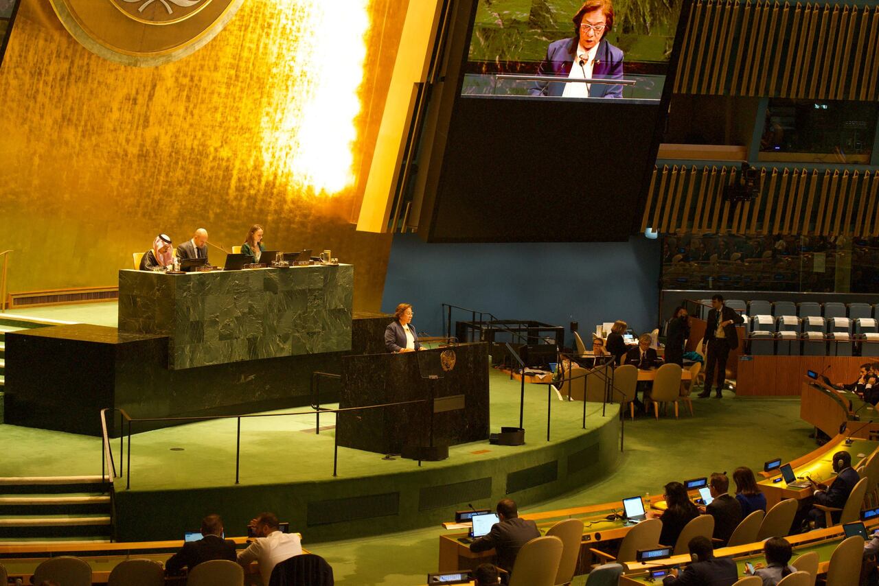 La canciller encargada Yolanda Villavicencio estuvo en la ONU.