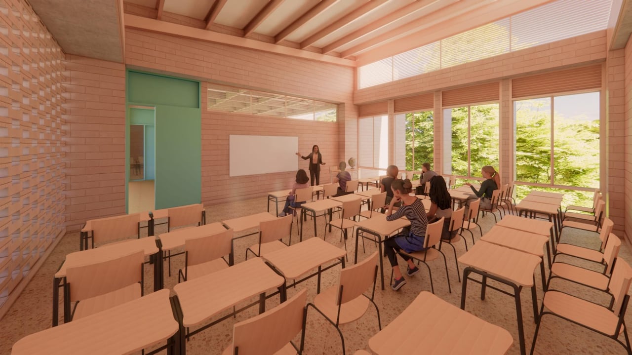 El proyecto contempla la construcción de un complejo educativo de 5.838 metros cuadrados con aulas, laboratorios, espacios administrativos, zonas deportivas y áreas de bienestar estudiantil.