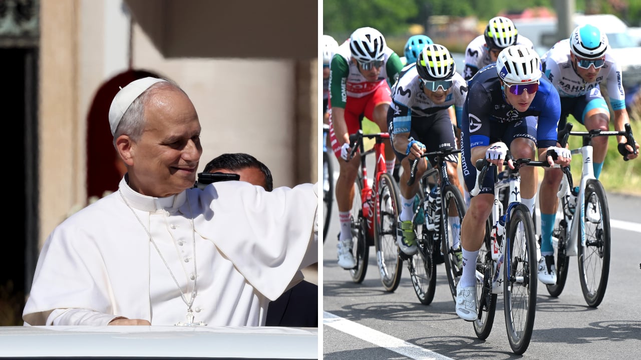 Papa León XIV, protagonista en la etapa 21 del Giro de Italia 2025.