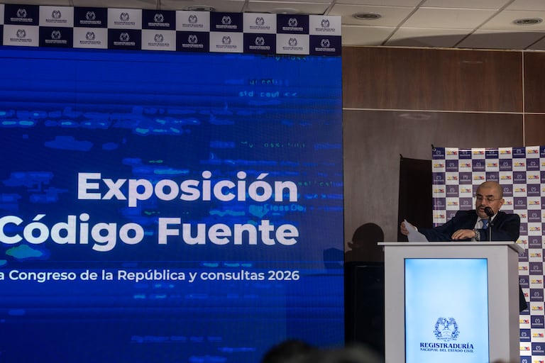 La Registraduría explicó las condiciones del código fuente del software que se usará en elecciones. Foto: Prensa Registraduría.