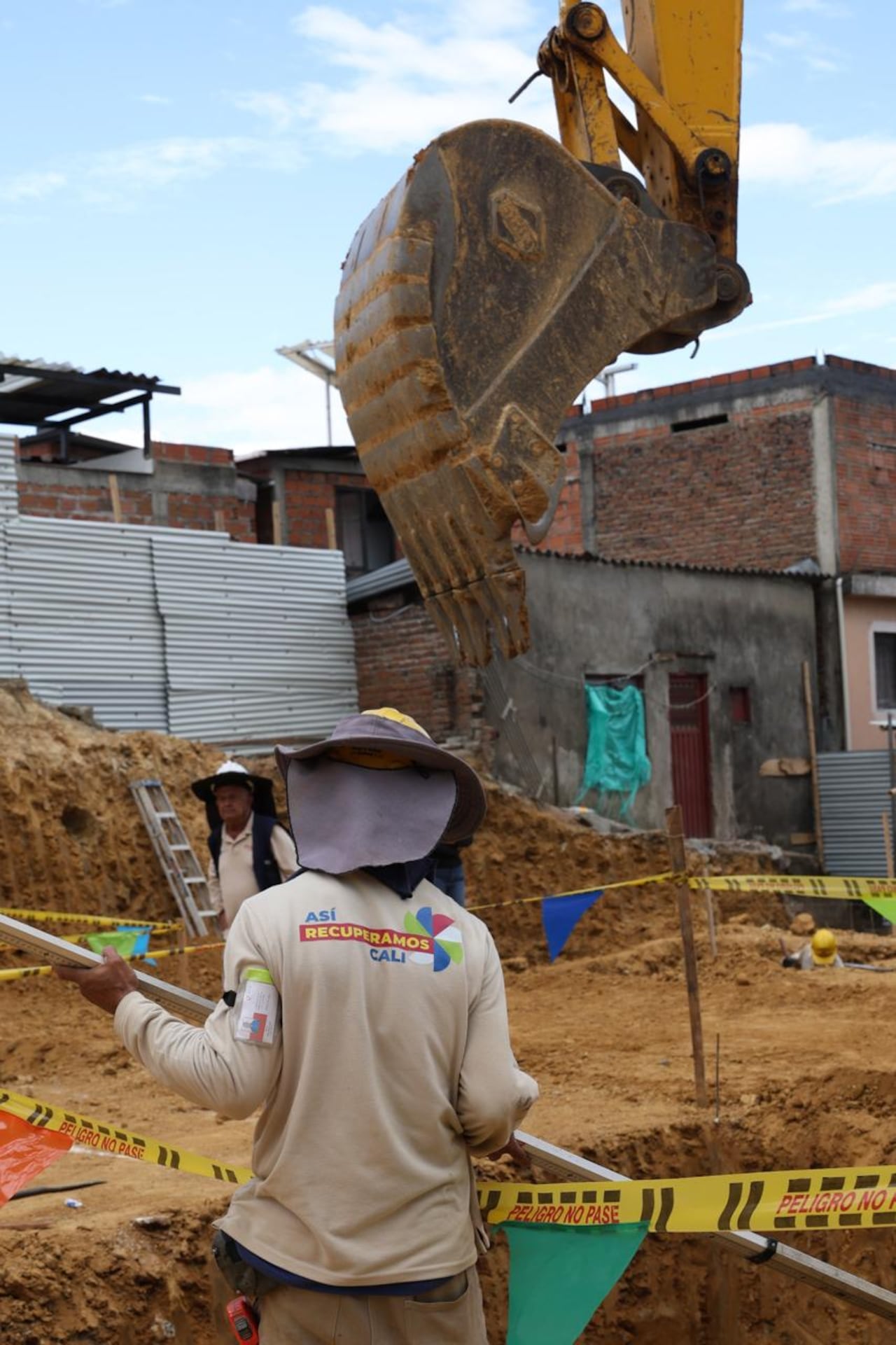 .Las obras avanzan según el cronograma.