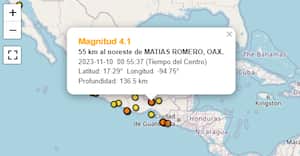 Varios sismos se han presentado en México en las últimas horas