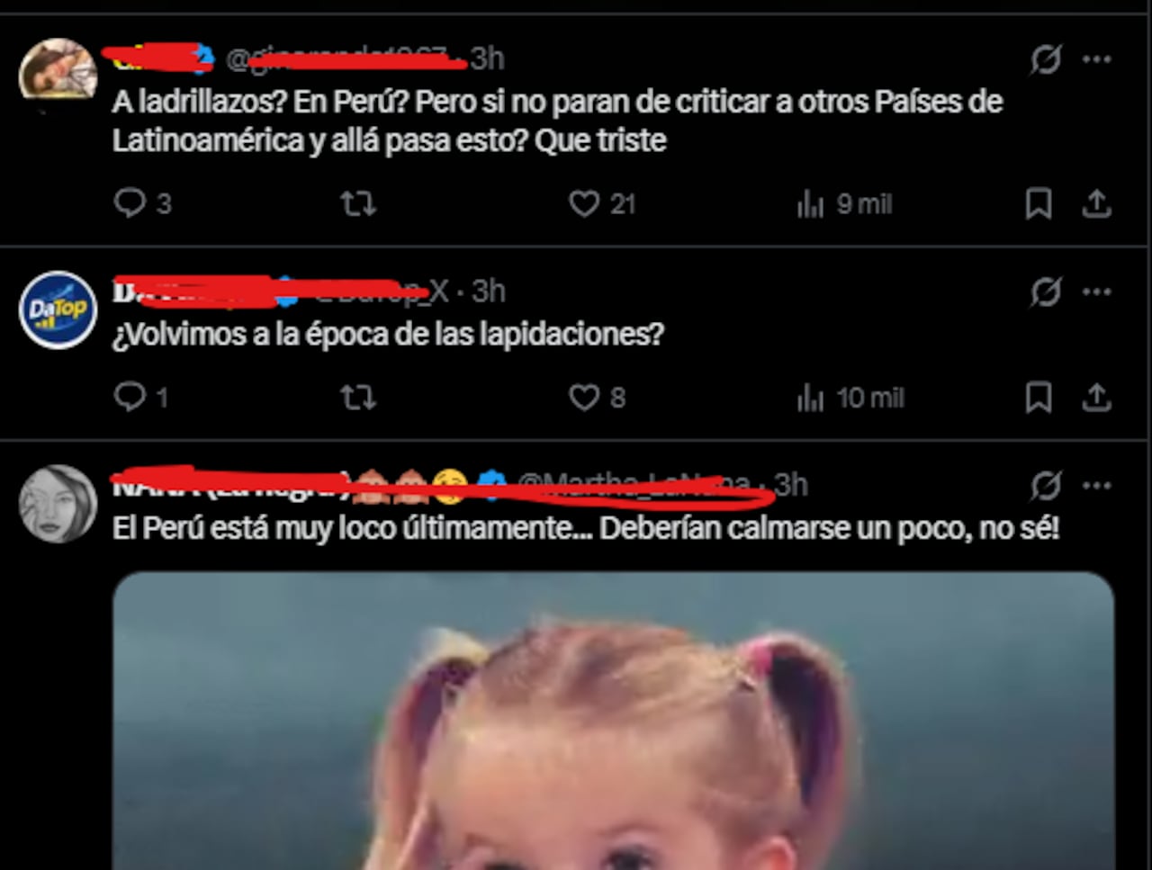 Reacciones en redes sociales, ante la noticia.