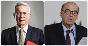 Álvaro Uribe y Álvaro Leyva.