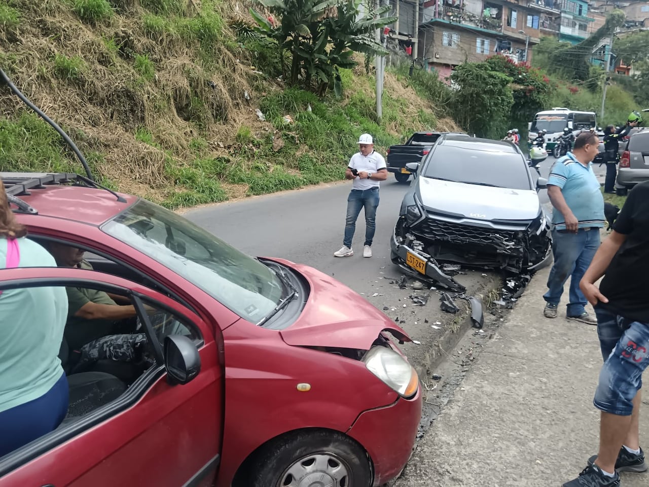 Varios accidentes se presentaron en distintos puntos de la ciudad.
