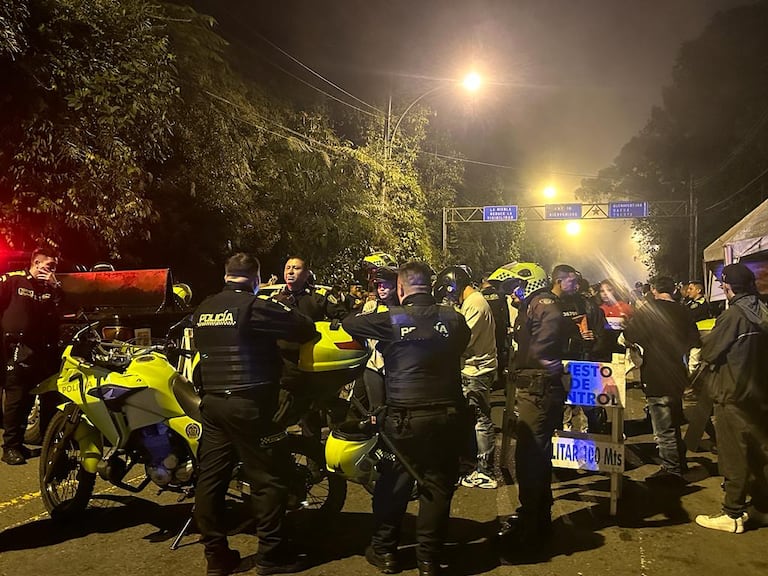 En el operativo de Tránsito desarrollado en el Kilómetro 18, la Policía Nacional realizó 15 comparendo.