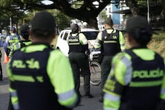 Operativos con los nuevos policias de transito. Del convenio con DITRA, en el sur de Cali. Foto Jorge Orozco / El País.