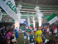 Imagen de la final de vuelta de la Liga Femenina 2025, entre Deportivo Cali e Independiente Santa Fe.
