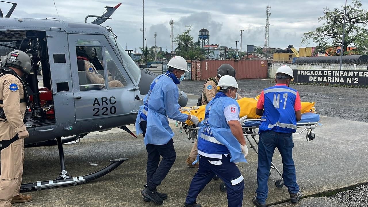 El Grupo Aeronaval del Pacífico trasladó el cuerpo hasta las instalaciones de la
Brigada de Infantería de Marina N.° 2, en Buenaventura.