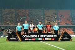 Imágenes del previo del partido entre Independiente Medellín y Flamengo por la Copa Libertadores.