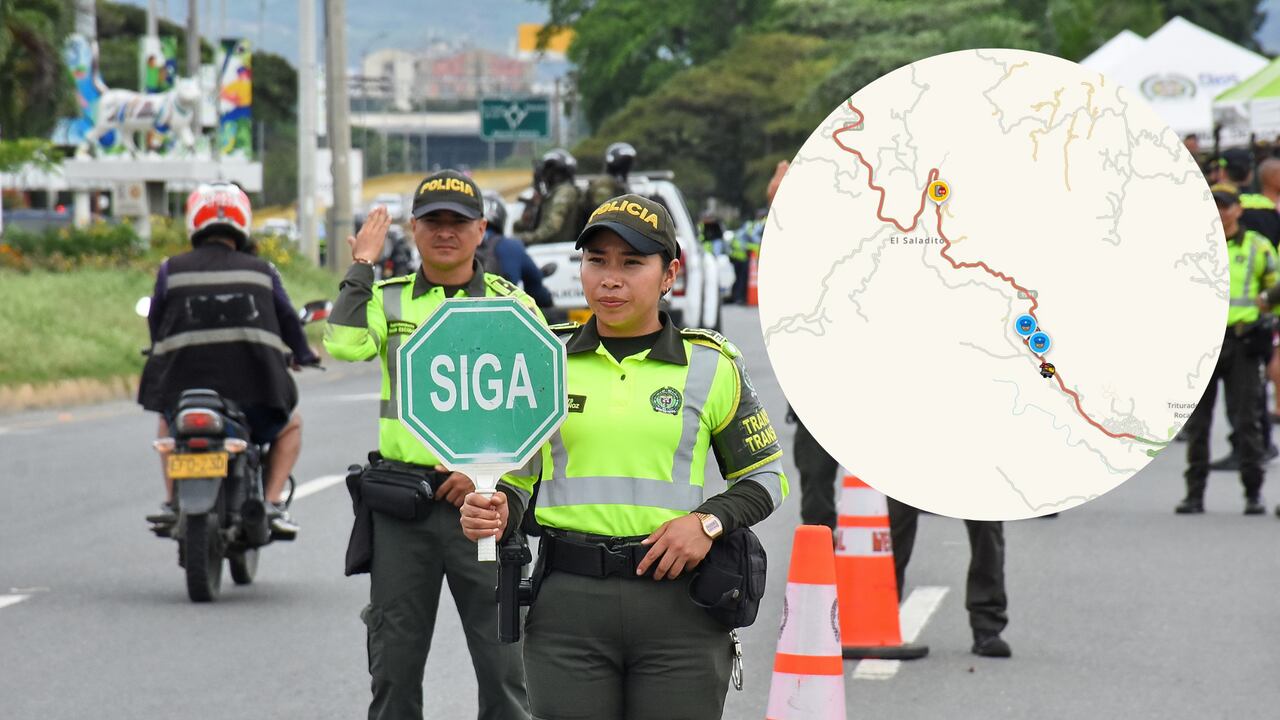 Siga las instrucciones de los agentes.