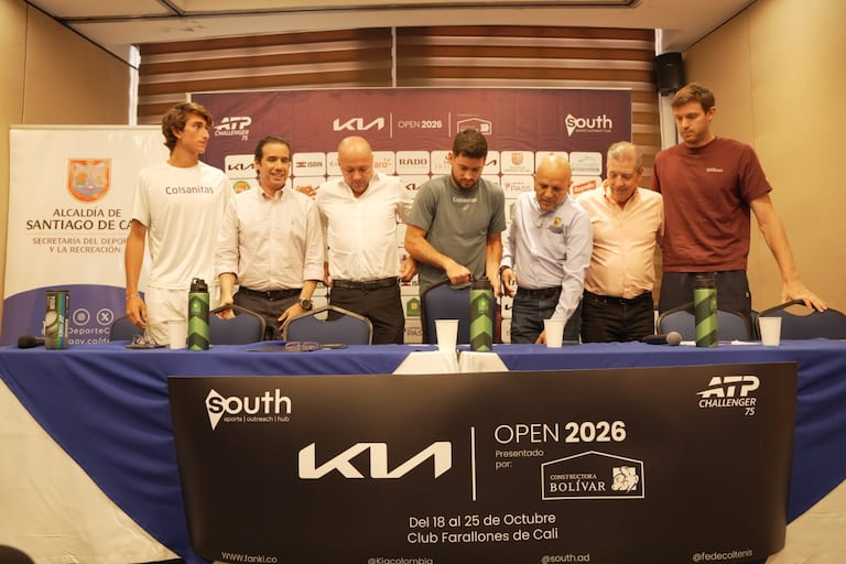 Presentación de Kia Open 2026, que se realizará en la ciudad de Cali.
