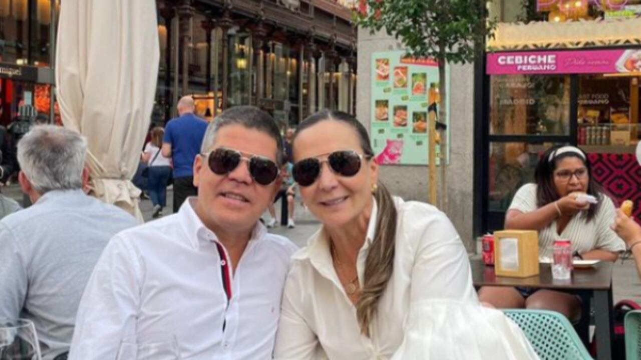 Luz Mery Tristán y su pareja