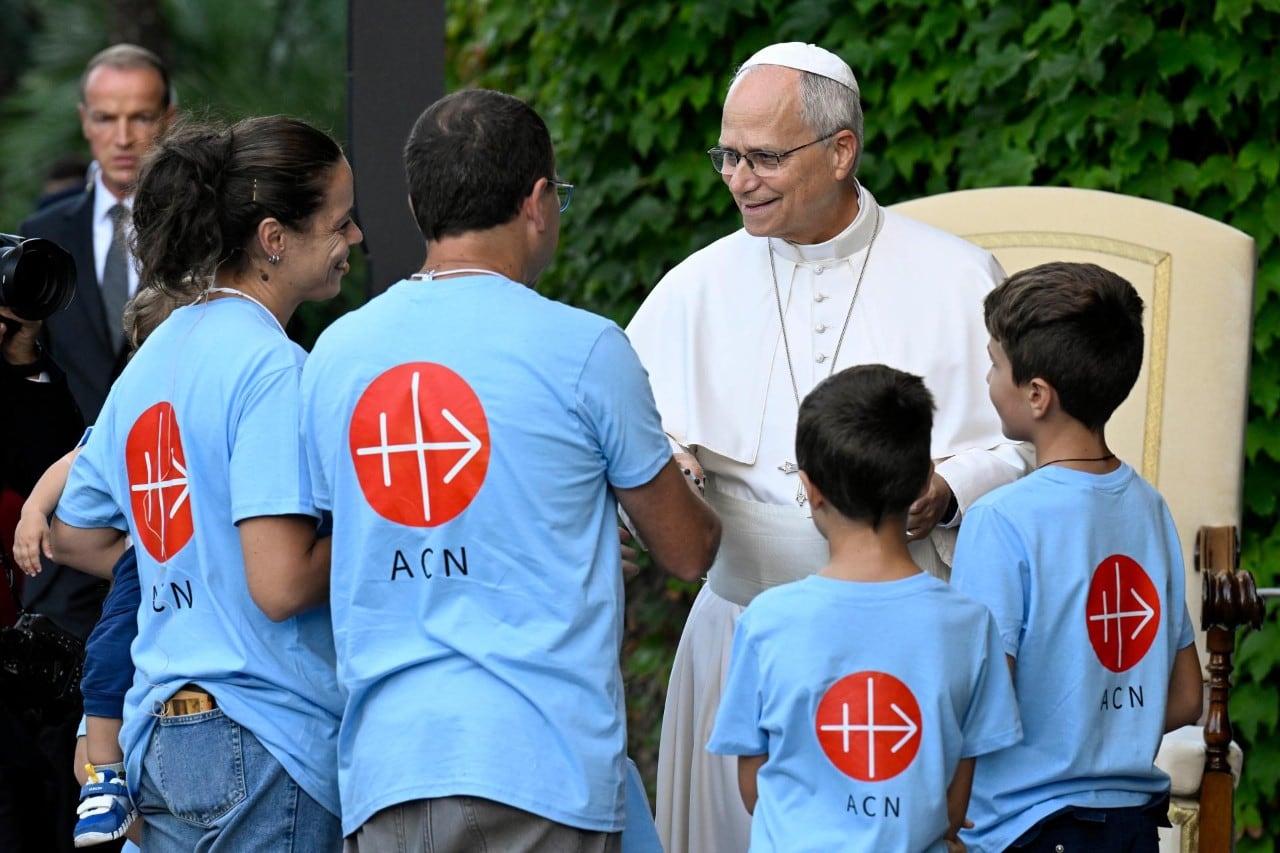 El Pontífice agradece la labor realizada en la organización del Pabellón de la Bienal de Venecia y los proyectos de arte contemporáneo, durante su intervención ante los asistentes. Foto: Vatican Media