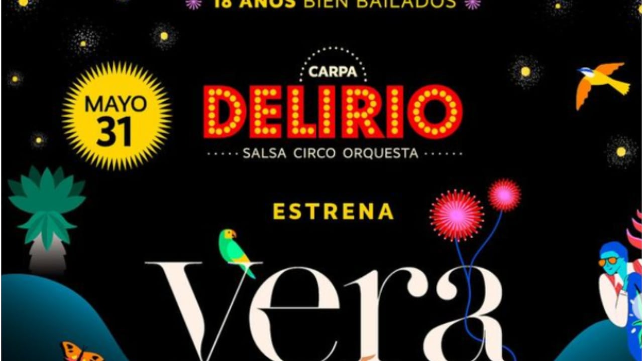 Delirio estrena su obra bailable que celebra 18 años de una historia de salsa, circo y orquesta.