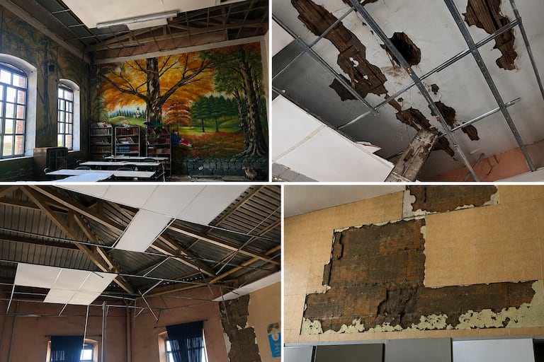 Así quedaron algunas zonas del Colegio San Juan Bosco, en el centro de Cali.