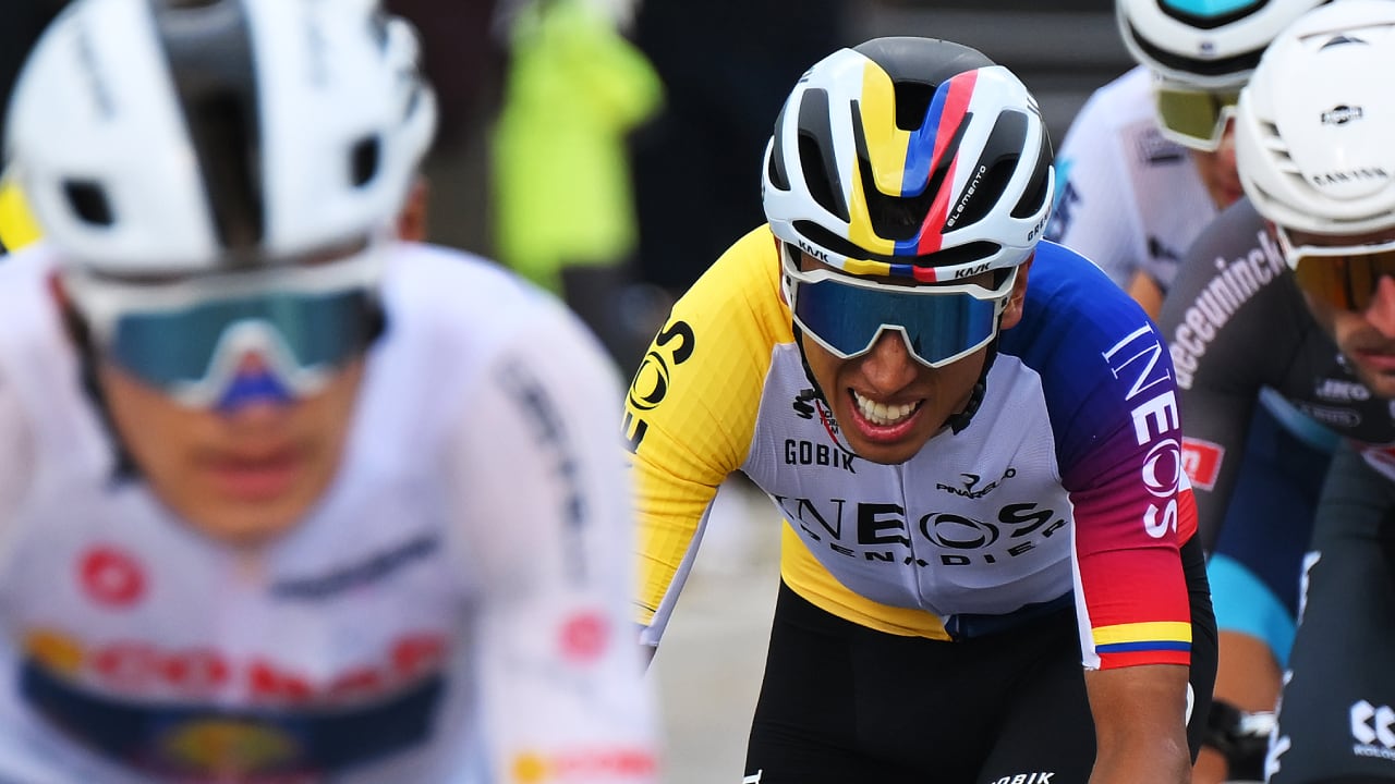 Egan Bernal, corredor del Ineos Grenadiers en la etapa 7 del Giro