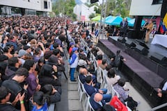 Gustavo Petro durante la inauguración del edificio de Bellas Artes en la Universidad Nacional en medio de tensiones institucionales.