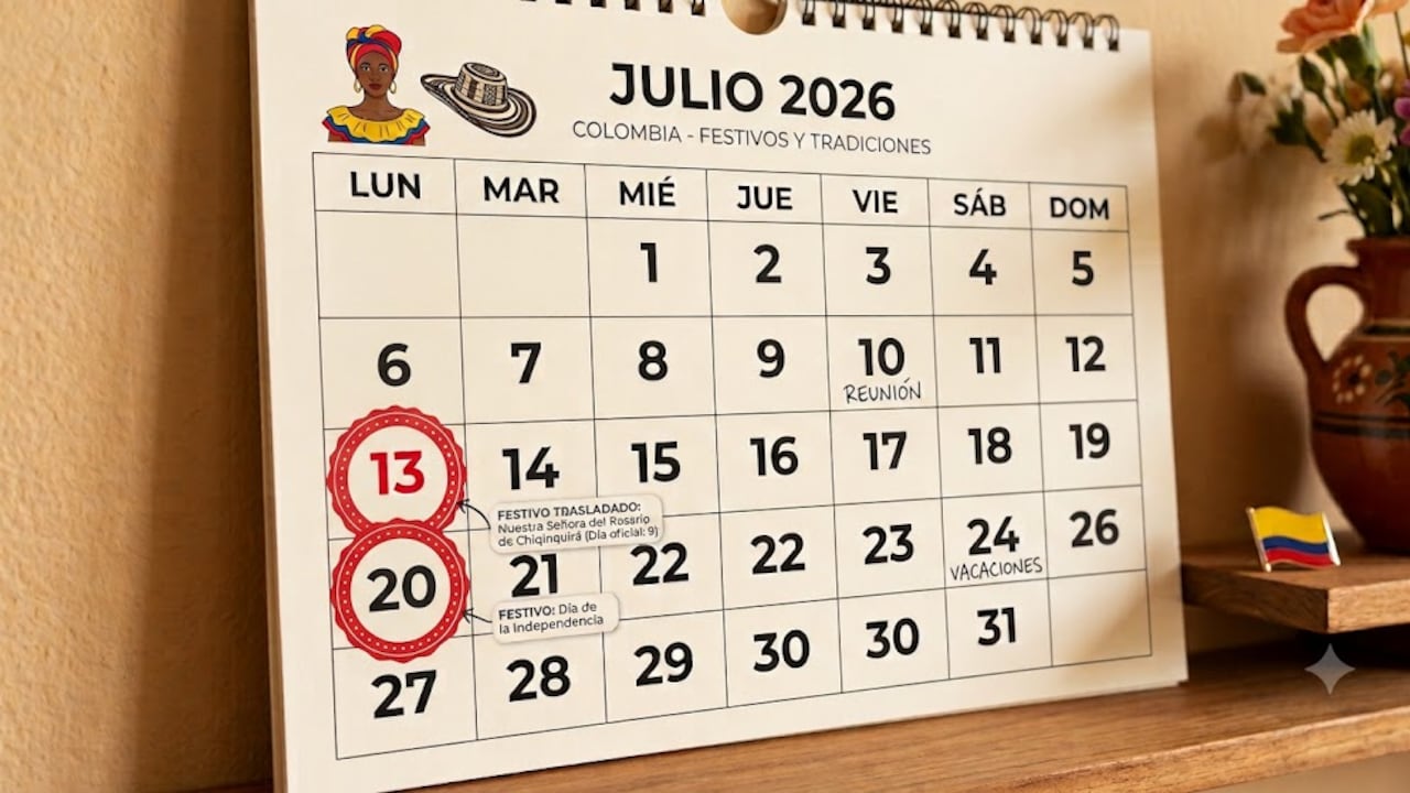 Calendario julio 2026
