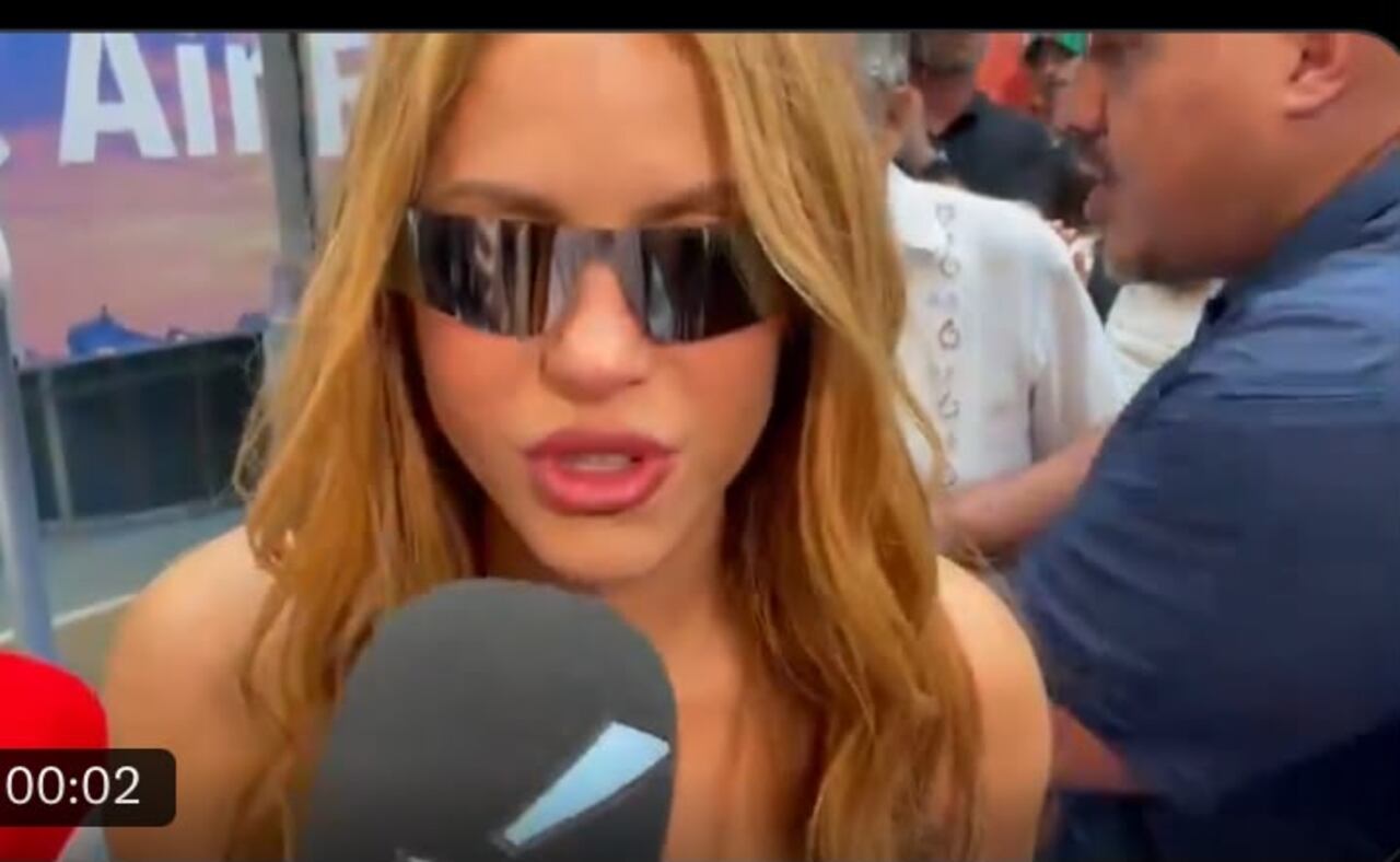 Shakira llegó a Madrid para su residencia musical.