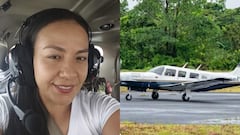 La enfermera que iba en la aeronave y la avioneta accidentada.