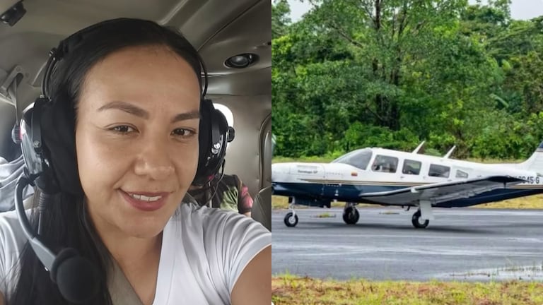 La enfermera que iba en la aeronave y la avioneta accidentada.