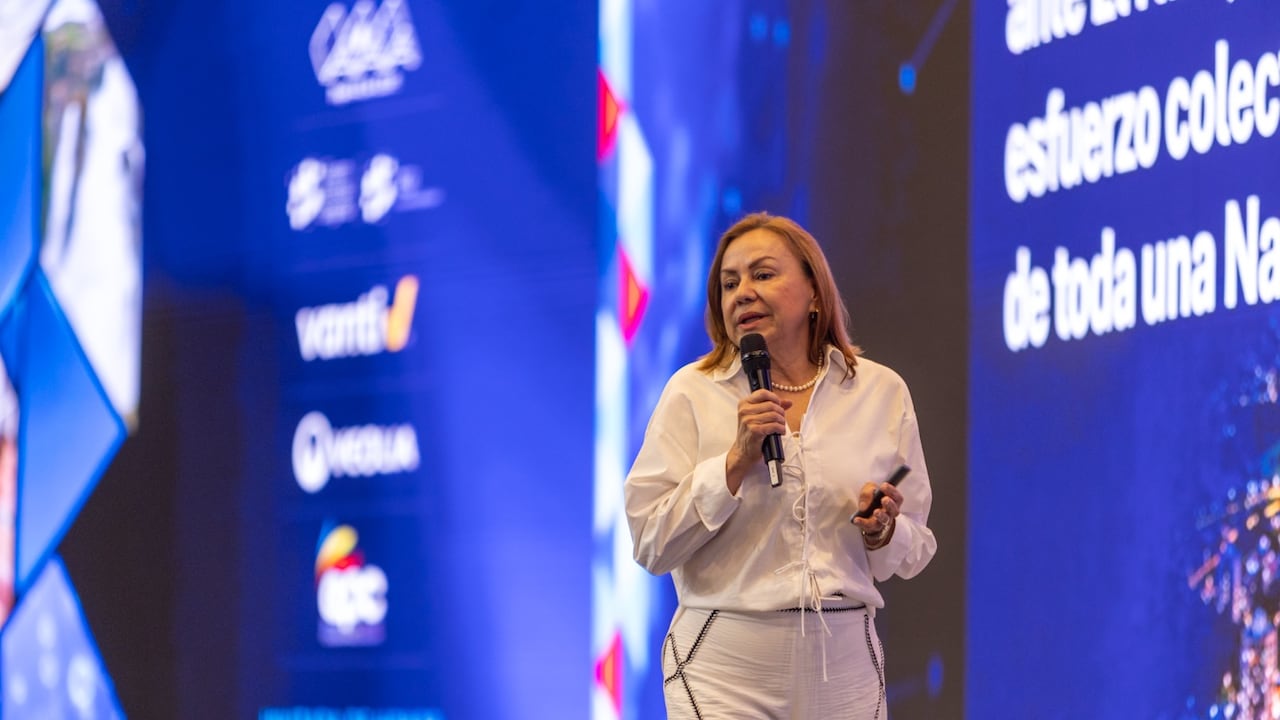 Ministra de Minas y Energía, María Nohemí Arboleda, en el marco del 28° Congreso Andesco
