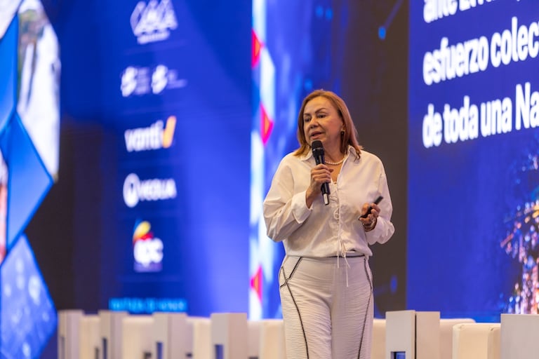 Ministra de Minas y Energía, María Nohemí Arboleda, en el marco del 28° Congreso Andesco