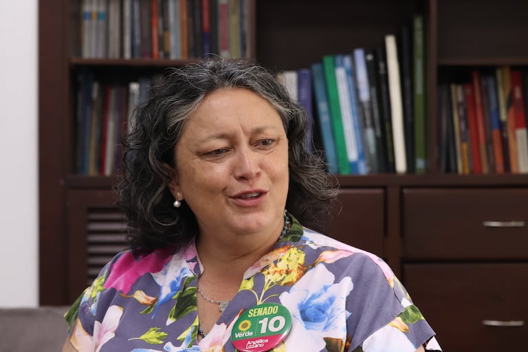 Angélica Lozano senadora y candidata al senado.