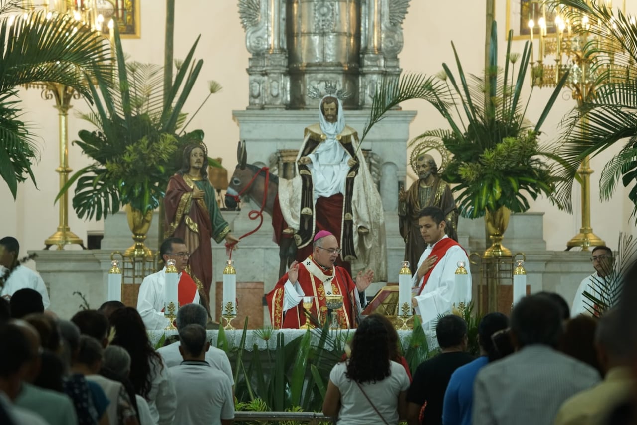 Domingo de Ramos en la Iglesia La Ermita en Cali. 29 de marzo de 2026. Fotos: Jorge Orozco.