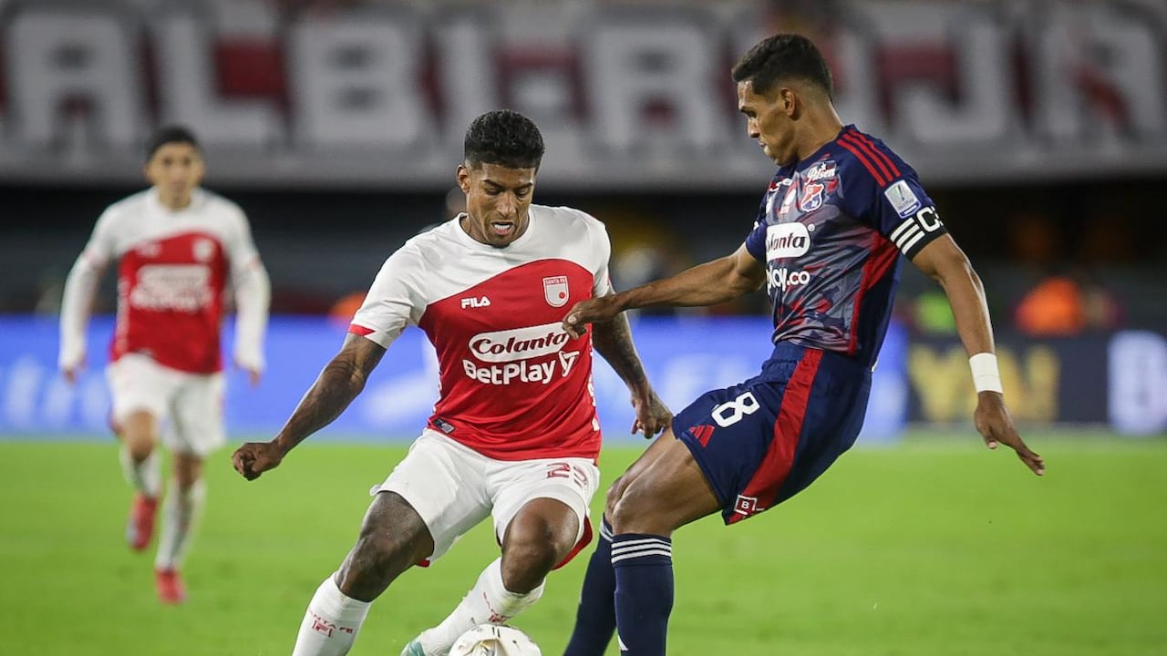 Imagen del compromiso entre Santa Fe e Independiente Medellín.