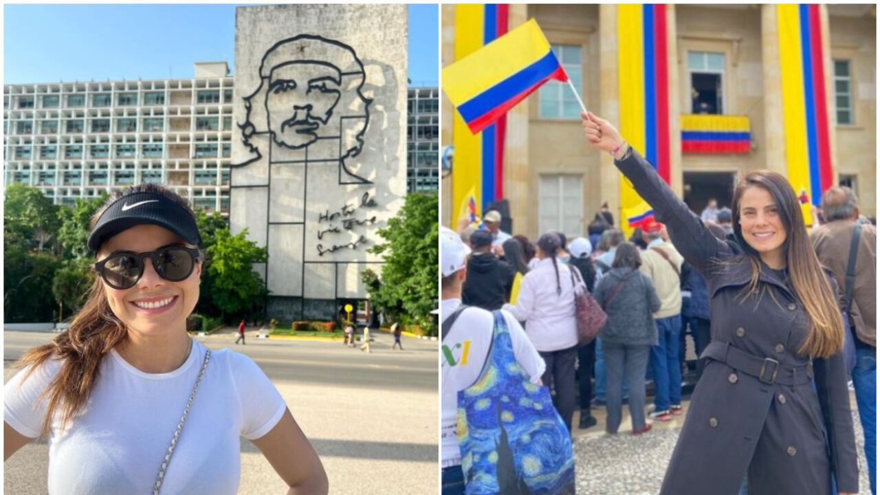 Senadora petrista Esmeralda Hernández causó polémica en redes por lucir costoso outfit en Cuba