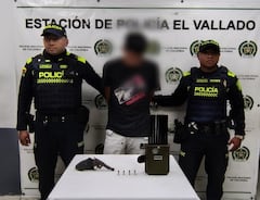 Joven de 24 años capturado en El Vallado, luego de persecusión policial.