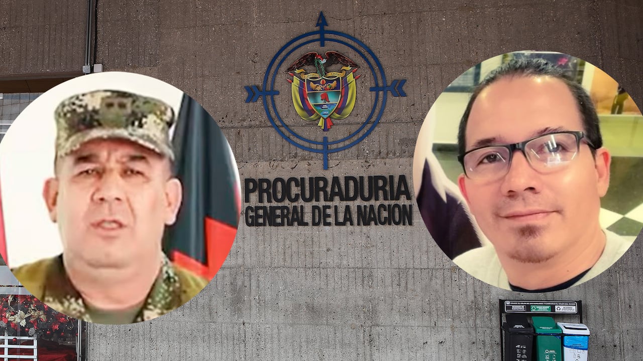 Wilmar Mejía, el general Juan Miguel Huertas y Calarcá