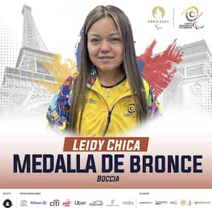 Leidy Chica se alzó con la medalla de bronce en París 2024.
