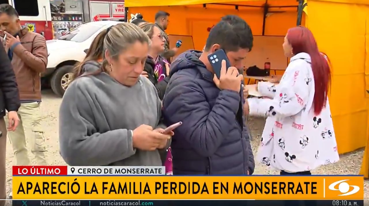 Autoridades confirmaron el hallazgo de las siete personas perdidas en el cerro de Monserrate en Bogotá.