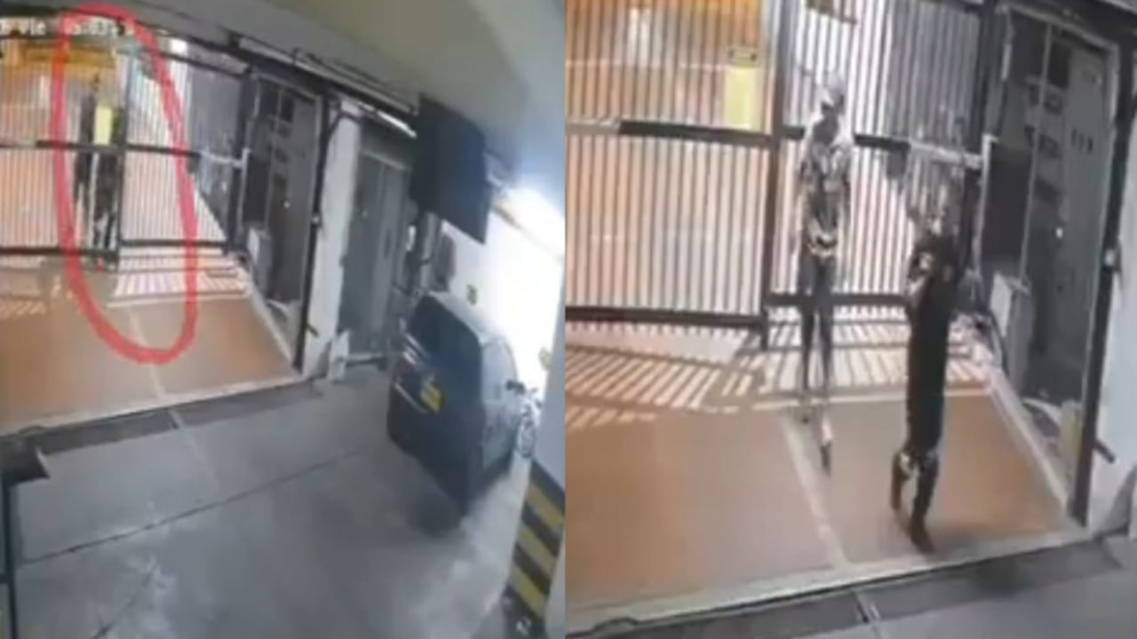 Cámaras captaron a dos hombres robando bicicletas en edificio de Cali